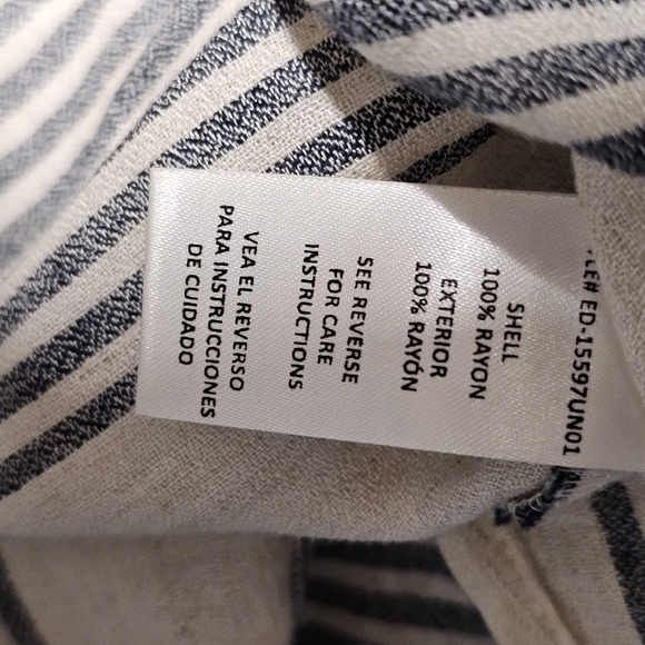 3/$25 En Creme | Sleeveless Button Down Twist Knot Midi Dress size Medium - Picture 5 of 7